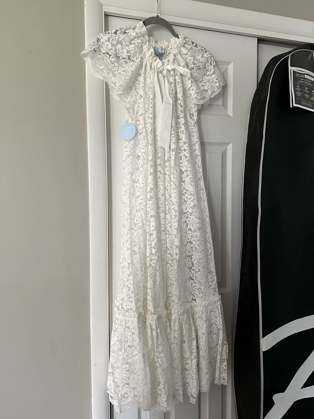 Hill House White Coco Lace Duster Robe